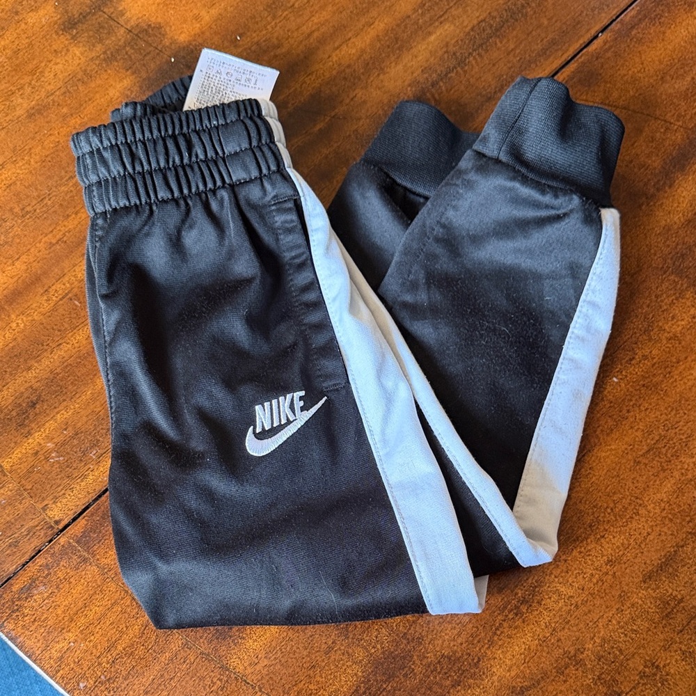 Nike Kids Black and White Joggers